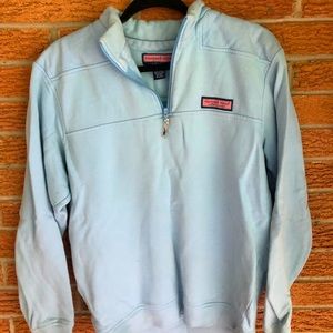 Vineyard Vines light blue quarter-zip sweatshirt